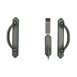Andersen Encino 2-Panel Gliding Patio Door Hardware Set in Distressed Bronze -Laurey Sales andersen sliding door handles 2565553 c3 1000