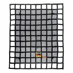 GLADIATOR Cargo Nets 6.75 ft. x 8 ft. Heavy-Duty Cargo Net Integrated Mesh Adjustable Load Certified Attachment Straps and Bag Included