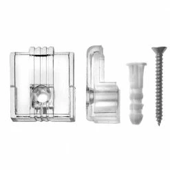 OOK 1/4 in. 20 lb. Adjustable Plastic Mirror Holders (4-Pack)