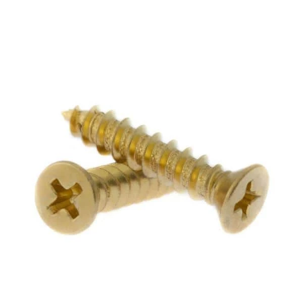 Fringe Screw #9 x 1 in. Bright Brass Phillips Flat-Head Screw with Oversize Threads for Loose Interior Door Hinges (18-Pack) 1 Fringe Screw #9 x 1 in. Bright Brass Phillips Flat-Head Screw with Oversize Threads for Loose Interior Door Hinges (18-Pack)