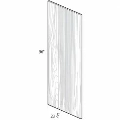 Home Decorators Collection Tremont Assembled 23.25 x 96 x .25 in. Tall Cabinet Skin in Pearl Gray -Laurey Sales home decorators collection cabinet mounts installation accessories tsk96 pg c3 1000