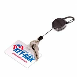 KEY-BAK Sidekick Retractable I.D. Badge and Keychain with 24 in. Retractable Cord, Zinc Alloy Metal Carabiner 9 KEY-BAK Sidekick Retractable I.D. Badge and Keychain with 24 in. Retractable Cord, Zinc Alloy Metal Carabiner -Laurey Sales key bak key accessories 0kb1 0a21 1f 1000