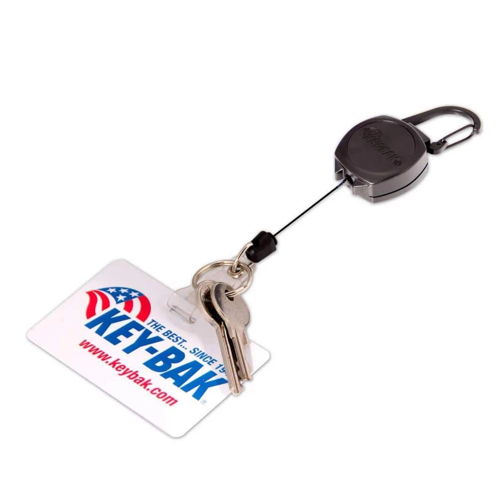 KEY-BAK Sidekick Retractable I.D. Badge and Keychain with 24 in. Retractable Cord, Zinc Alloy Metal Carabiner 5 KEY-BAK Sidekick Retractable I.D. Badge and Keychain with 24 in. Retractable Cord, Zinc Alloy Metal Carabiner - Image 5