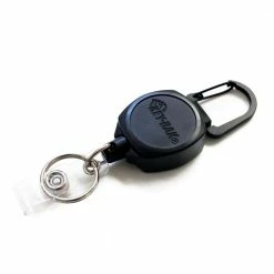 KEY-BAK Sidekick Retractable I.D. Badge and Keychain with 24 in. Retractable Cord, Zinc Alloy Metal Carabiner