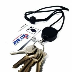 KEY-BAK Sidekick Retractable I.D. Badge and Keychain Lanyard with 24 in. Retractable Retractable Tether -Laurey Sales key bak key accessories 0kb1 0a41 4f 1000