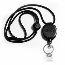 KEY-BAK Sidekick Retractable I.D. Badge and Keychain Lanyard with 24 in. Retractable Retractable Tether