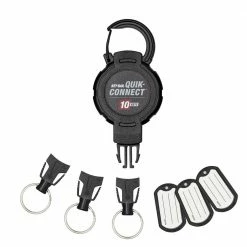 KEY-BAK Quik-Connect 10 Key Capacity Key Management Removable and Retractable Keychain with Carabiner Clip -Laurey Sales key bak key accessories 0km2 32a24 c3 1000