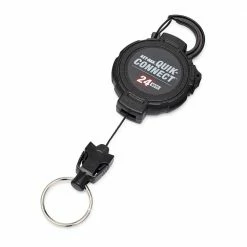 KEY-BAK Quik-Connect 24 Key Capacity Key Management Removable and Retractable Keychain with Carabiner Clip
