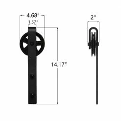 Movisa Large Barn Door Hardware Rollers 9 Movisa Large Barn Door Hardware Rollers -Laurey Sales large roller matte black movisa barn door hardware mvft555 1f 1000