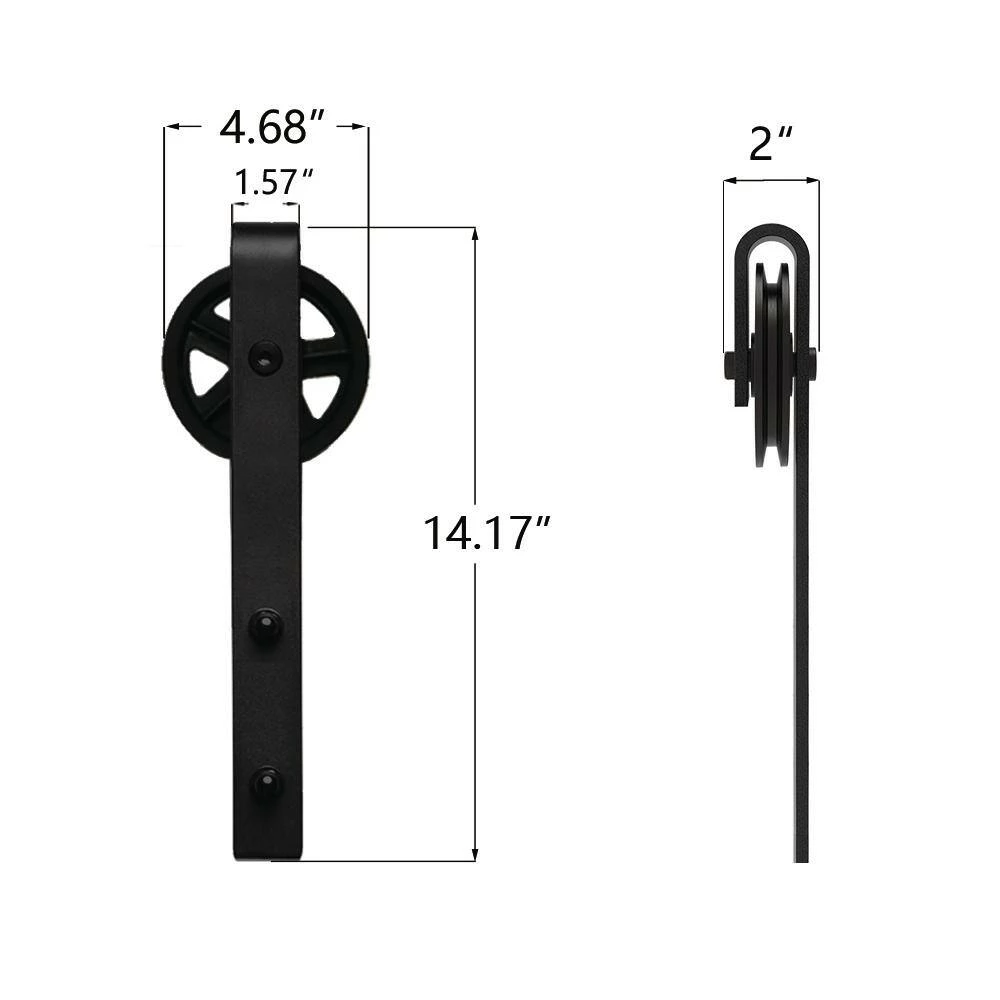 Movisa Large Barn Door Hardware Rollers 4 Movisa Large Barn Door Hardware Rollers - Image 4