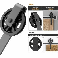 Movisa Large Barn Door Hardware Rollers 10 Movisa Large Barn Door Hardware Rollers -Laurey Sales large roller matte black movisa barn door hardware mvft555 44 1000