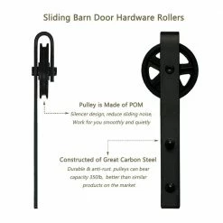 Movisa Large Barn Door Hardware Rollers 8 Movisa Large Barn Door Hardware Rollers -Laurey Sales large roller matte black movisa barn door hardware mvft555 4f 1000