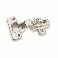 Laurey European Chrome Half Overlay 110-Degree Hinge (1-Pair)