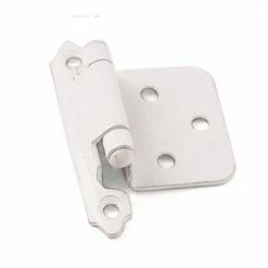 Laurey White Self-Closing Overlay Cabinet Hinge (1-Pair)