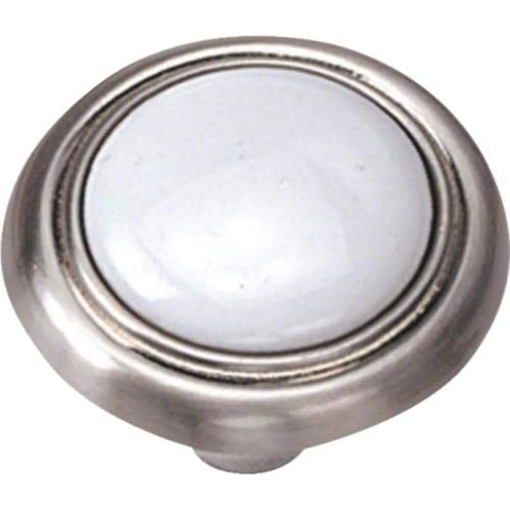 Laurey Family First 1-1/4 in. Satin Nickel Cabinet Knob 1 Laurey Family First 1-1/4 in. Satin Nickel Cabinet Knob