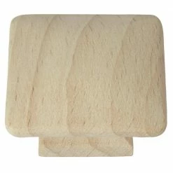 Laurey Au Natural 1-1/2 in. Wood Square Cabinet Knob