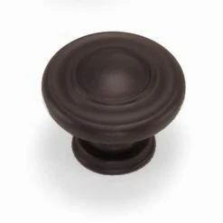 Laurey Nantucket 1-3/8 in. Oil Rubbed Bronze Round Cabinet Knob