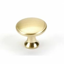 Laurey Kensington 1-3/8 in. Satin Brass Cabinet Knob