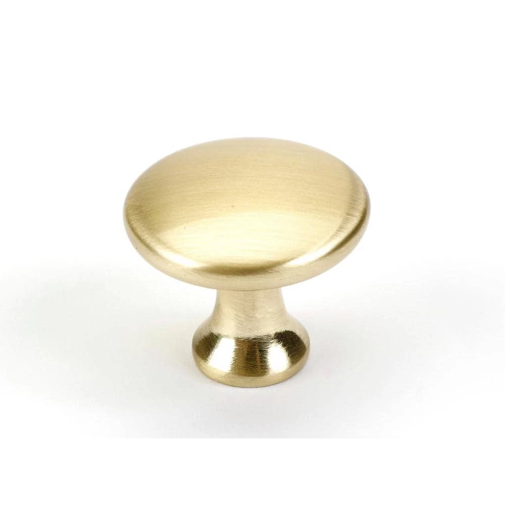 Laurey Kensington 1-3/8 in. Satin Brass Cabinet Knob 1 Laurey Kensington 1-3/8 in. Satin Brass Cabinet Knob