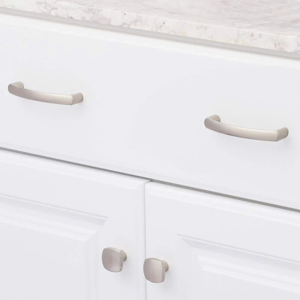 Laurey Aventura 1-1/4 in. Satin Nickel Square Knob 2 Laurey Aventura 1-1/4 in. Satin Nickel Square Knob - Image 2