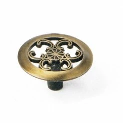 Laurey Classic Traditions 1-1/2 in. Antique Brass Filigree Cabinet Knob