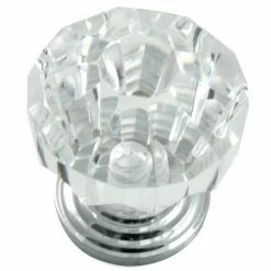 Laurey Acrystal 1-1/4 in. Polished Chrome Cabinet Knob