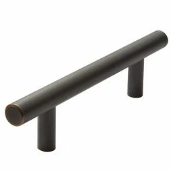 Laurey Melrose 3 in. (76 mm) Center-to-Center Oil Rubbed Bronze Steel Modern Dual Mount Drawer Pull