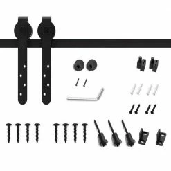 Movisa 3.3 ft./39.6 in. Mini Single Barn Door Hardware Kit