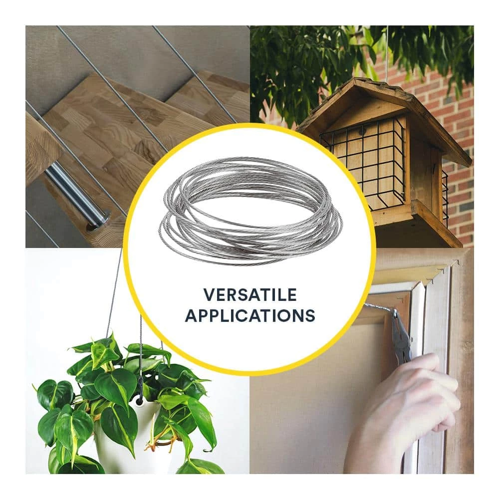 OOK 50 lbs. 9 ft. Durasteel Stainless Steel Hanging Wire 6 OOK 50 lbs. 9 ft. Durasteel Stainless Steel Hanging Wire - Image 6