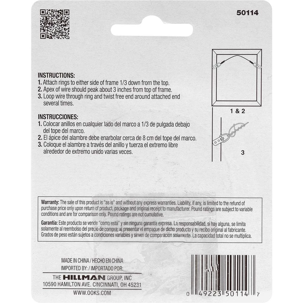 OOK 50 lbs. 9 ft. Durasteel Stainless Steel Hanging Wire 3 OOK 50 lbs. 9 ft. Durasteel Stainless Steel Hanging Wire - Image 3