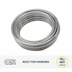 OOK 25 ft. 55 lb. 16-Gauge Galvanized Steel Wire 8 OOK 25 ft. 55 lb. 16-Gauge Galvanized Steel Wire -Laurey Sales metallics ook wire rope 50130 1f 1000