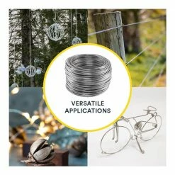 OOK 110 ft. 25 lb. Galvanized Steel Wire 11 OOK 110 ft. 25 lb. Galvanized Steel Wire -Laurey Sales metallics ook wire rope 50131 31 1000