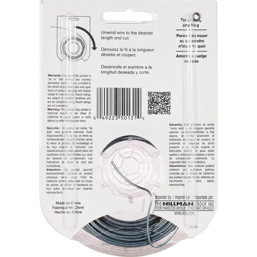 OOK 110 ft. 25 lb. Galvanized Steel Wire 5 OOK 110 ft. 25 lb. Galvanized Steel Wire - Image 5