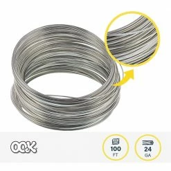 OOK 100 ft. 10 lb. 24-Gauge Galvanized Steel Wire 11 OOK 100 ft. 10 lb. 24-Gauge Galvanized Steel Wire -Laurey Sales metallics ook wire rope 50136 c3 1000