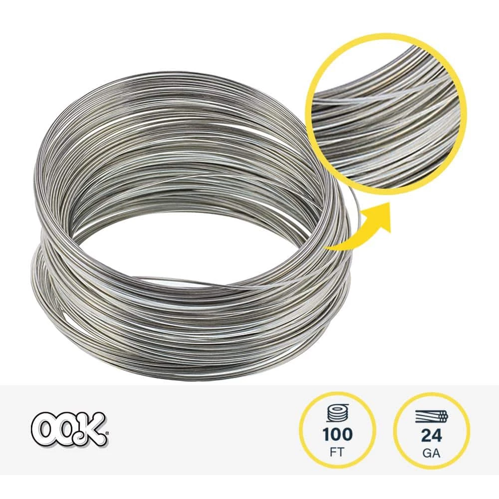 OOK 100 ft. 10 lb. 24-Gauge Galvanized Steel Wire 5 OOK 100 ft. 10 lb. 24-Gauge Galvanized Steel Wire - Image 5