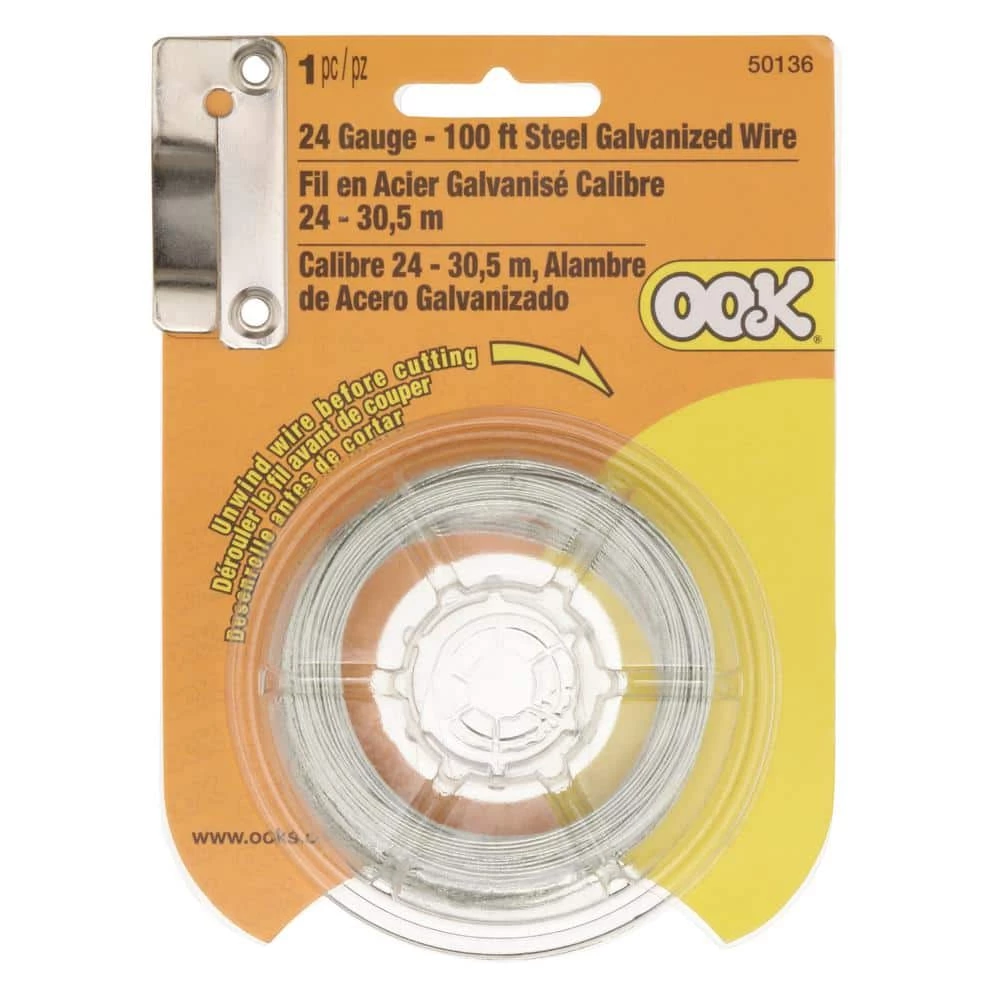 OOK 100 ft. 10 lb. 24-Gauge Galvanized Steel Wire 2 OOK 100 ft. 10 lb. 24-Gauge Galvanized Steel Wire - Image 2