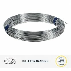 OOK 100 ft. 75 lb. 14-Gauge Galvanized Steel Wire -Laurey Sales metallics ook wire rope 50142 1f 1000