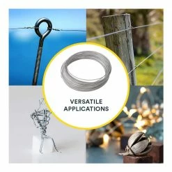 OOK 100 ft. 75 lb. 14-Gauge Galvanized Steel Wire -Laurey Sales metallics ook wire rope 50142 44 1000