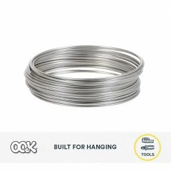 OOK 9 ft. 50 lbs. Smooth High Carbon Steel Piano Wire -Laurey Sales metallics ook wire rope 534279 4f 1000