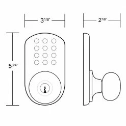 Morning Industry Oil-Rubbed Bronze Touch Pad Electronic Entry Door Knob -Laurey Sales morning industry keyless locksets hkk 01ob 1f 1000