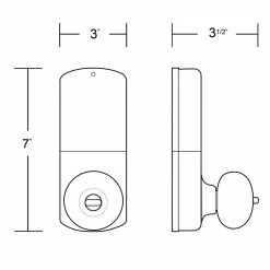 Morning Industry Oil-Rubbed Bronze Touch Pad Electronic Entry Door Knob -Laurey Sales morning industry keyless locksets hkk 01ob 44 1000