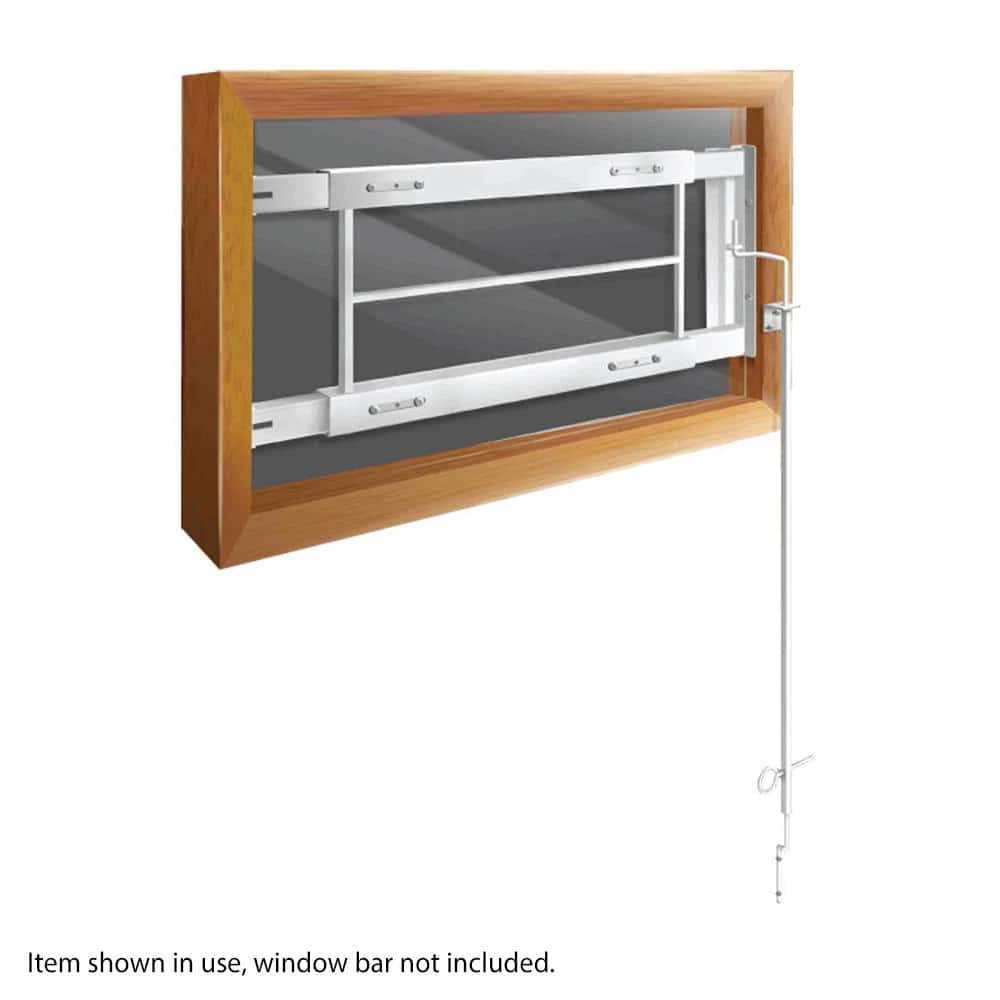 Mr. Goodbar 48 in. White Keyless Quick Release System for Security Bars 3 Mr. Goodbar 48 in. White Keyless Quick Release System for Security Bars - Image 3