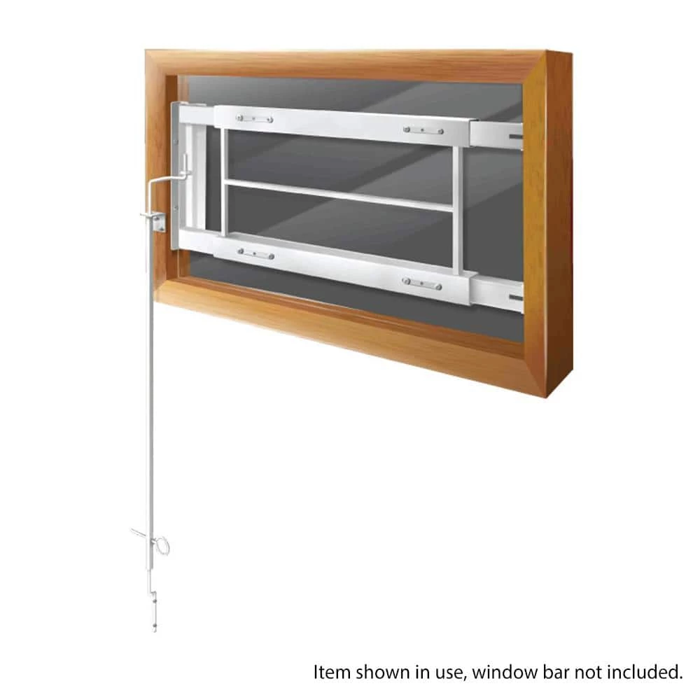 Mr. Goodbar 48 in. White Keyless Quick Release System for Security Bars 2 Mr. Goodbar 48 in. White Keyless Quick Release System for Security Bars - Image 2