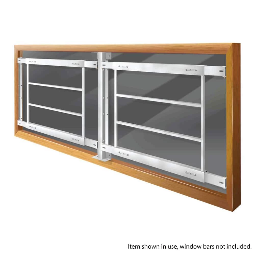 Mr. Goodbar 36 in. White Joining Post for Security Bars 2 Mr. Goodbar 36 in. White Joining Post for Security Bars - Image 2