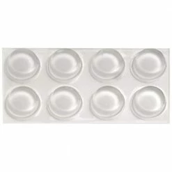 OOK 1/2 in. Clear Plastic Self-Adhesive Bumpers (8-Pack)