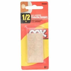 OOK 1/2 in. Clear Plastic Self-Adhesive Bumpers (8-Pack) -Laurey Sales ook cabinet bumpers 50660 a0 1000