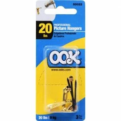 OOK Professional 20 lb. Steel Picture Hangers (3-Pack) -Laurey Sales ook picture mirror hanging 50023 40 1000