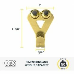 OOK Professional 50 lb. Picture Hangers (2-Pack) -Laurey Sales ook picture mirror hanging 50025 a0 1000