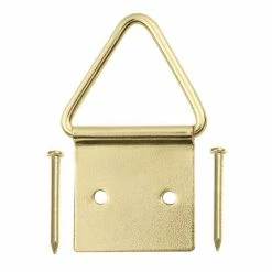 OOK 20 lb. Brass-Plated Ring Picture Hangers (2-Pack)