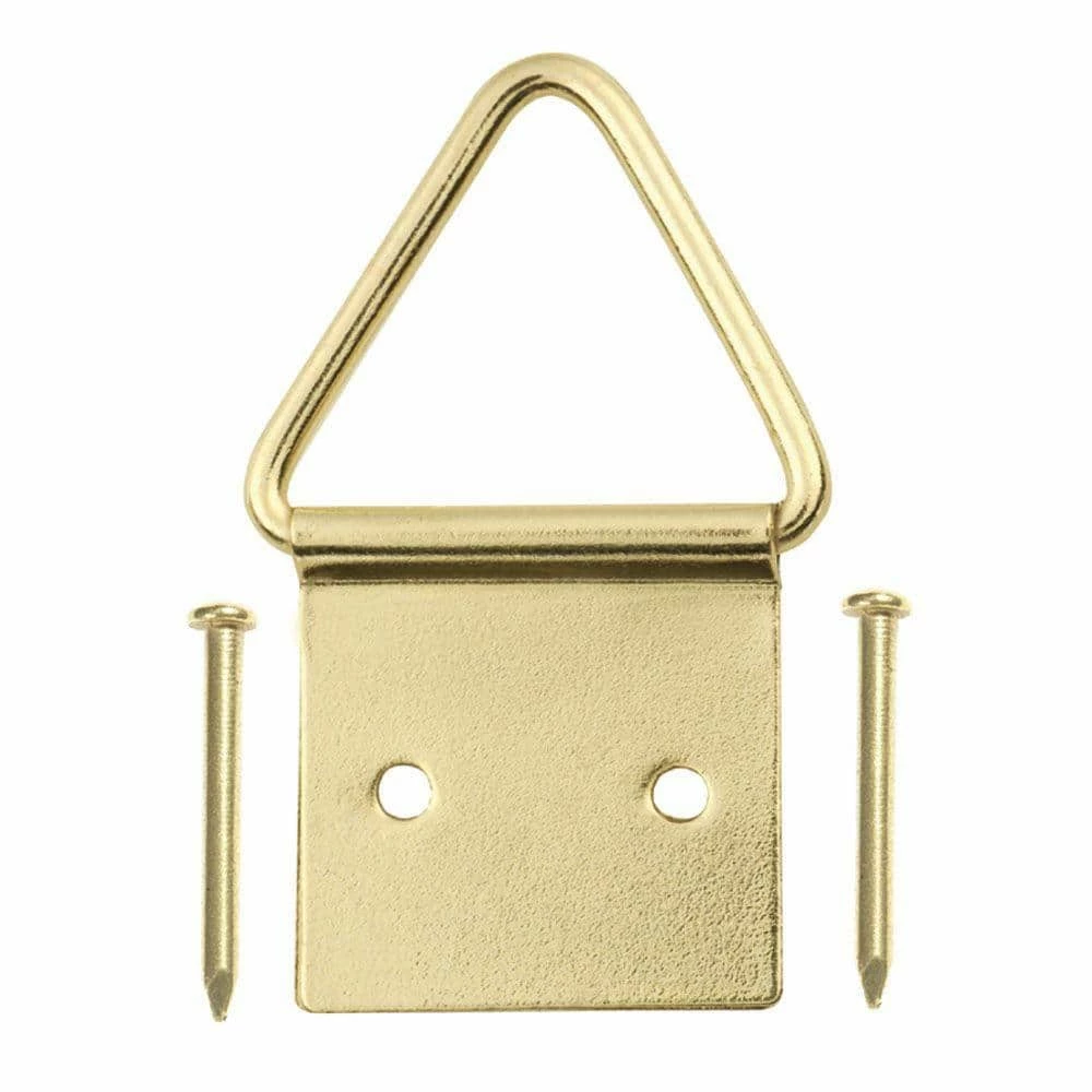 OOK 20 lb. Brass-Plated Ring Picture Hangers (2-Pack) 1 OOK 20 lb. Brass-Plated Ring Picture Hangers (2-Pack)